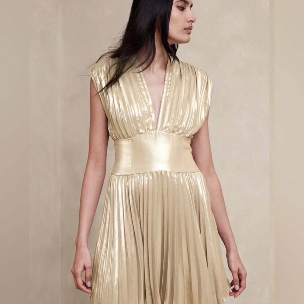 Banana Republic Champagne colored dress